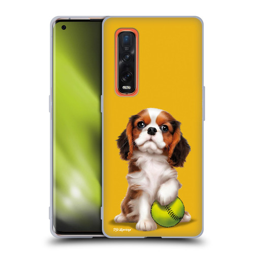 P.D. Moreno Sport Puppies Cavalier King Charles Baseball Soft Gel Case for OPPO Find X2 Pro 5G