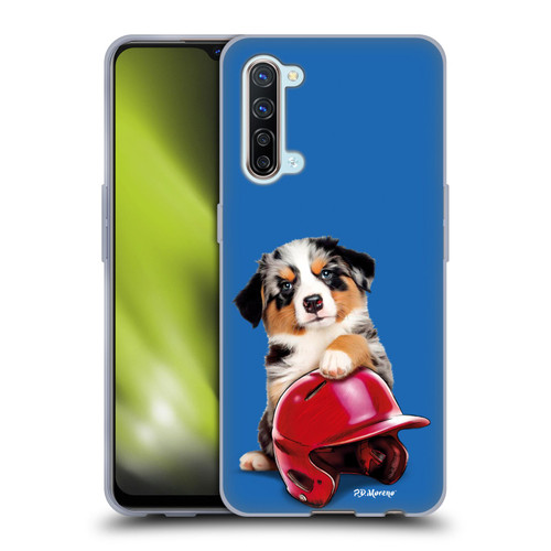 P.D. Moreno Sport Puppies Australian Shepherd Helmet Soft Gel Case for OPPO Find X2 Lite 5G