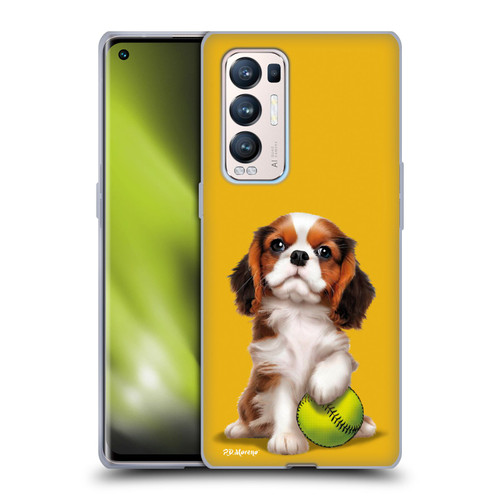 P.D. Moreno Sport Puppies Cavalier King Charles Baseball Soft Gel Case for OPPO Find X3 Neo / Reno5 Pro+ 5G