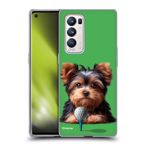 P.D. Moreno Sport Puppies Yorkshire Terrier Golf Soft Gel Case for OPPO Find X3 Neo / Reno5 Pro+ 5G