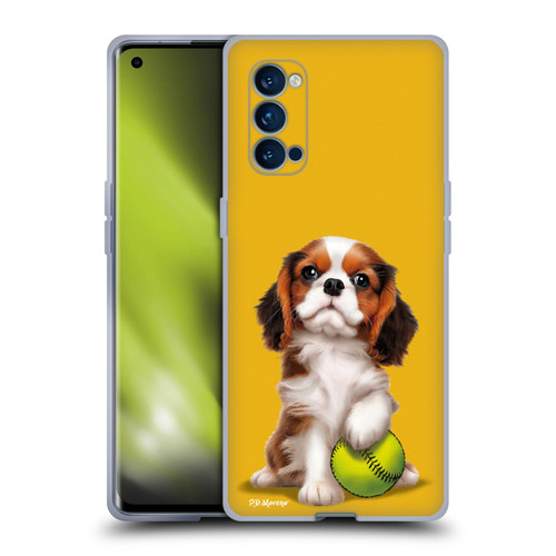 P.D. Moreno Sport Puppies Cavalier King Charles Baseball Soft Gel Case for OPPO Reno 4 Pro 5G
