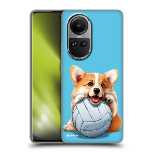 P.D. Moreno Sport Puppies Corgi Volleyball Soft Gel Case for OPPO Reno10 5G / Reno10 Pro 5G