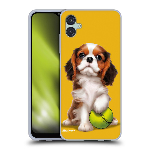 P.D. Moreno Sport Puppies Cavalier King Charles Baseball Soft Gel Case for Samsung Galaxy M04 5G / A04e
