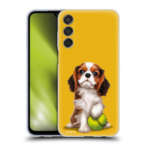 P.D. Moreno Sport Puppies Cavalier King Charles Baseball Soft Gel Case for Samsung Galaxy M15/F15 5G