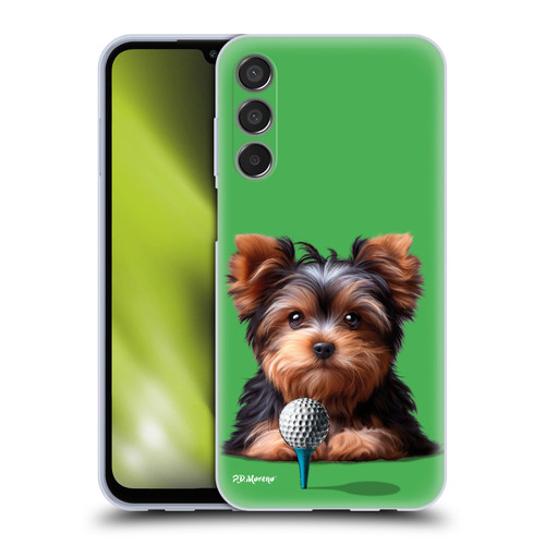 P.D. Moreno Sport Puppies Yorkshire Terrier Golf Soft Gel Case for Samsung Galaxy M15/F15 5G
