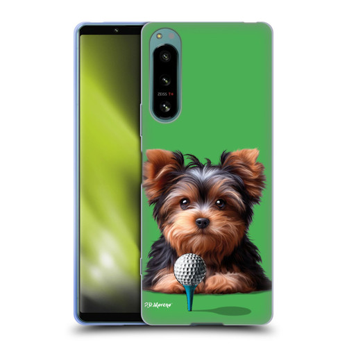P.D. Moreno Sport Puppies Yorkshire Terrier Golf Soft Gel Case for Sony Xperia 5 IV