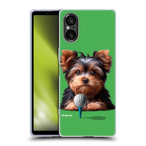 P.D. Moreno Sport Puppies Yorkshire Terrier Golf Soft Gel Case for Sony Xperia 5 V 5G