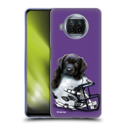 P.D. Moreno Sport Puppies Black Labrador Football Helmet Soft Gel Case for Xiaomi Mi 10T Lite 5G