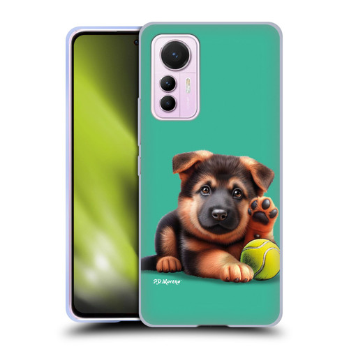 P.D. Moreno Sport Puppies German Shepherd Tennis Soft Gel Case for Xiaomi 12 Lite