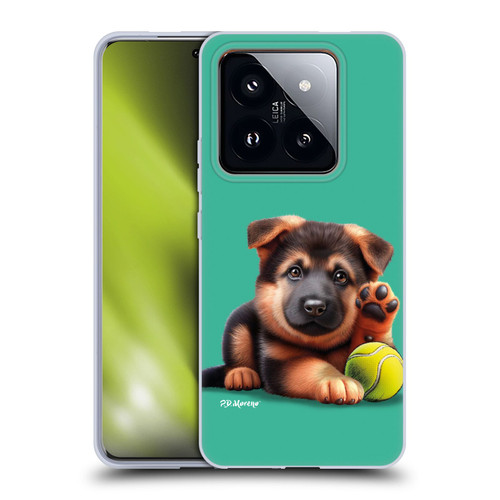 P.D. Moreno Sport Puppies German Shepherd Tennis Soft Gel Case for Xiaomi 14 Pro