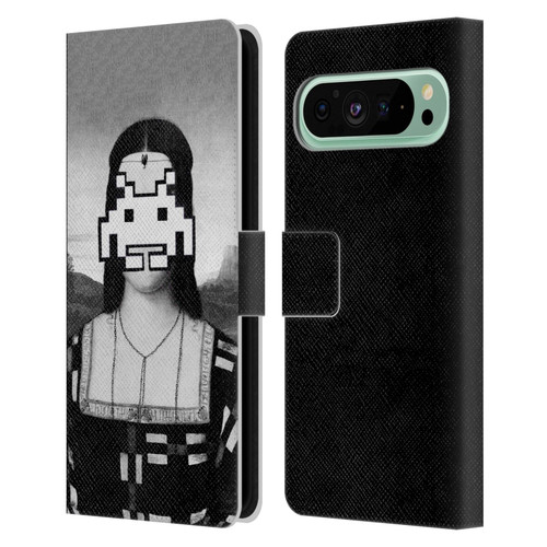 LouiJoverArt Black And White Renaissance Invaders Leather Book Wallet Case Cover For Google Pixel 9 Pro XL