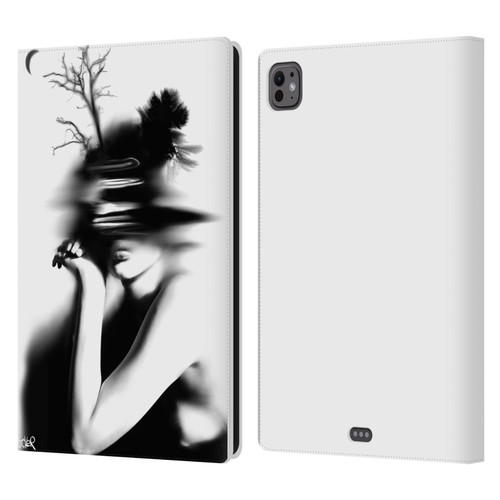 LouiJoverArt Black And White The Mystery Of Never Leather Book Wallet Case Cover For Apple iPad Pro 11 M4 2024