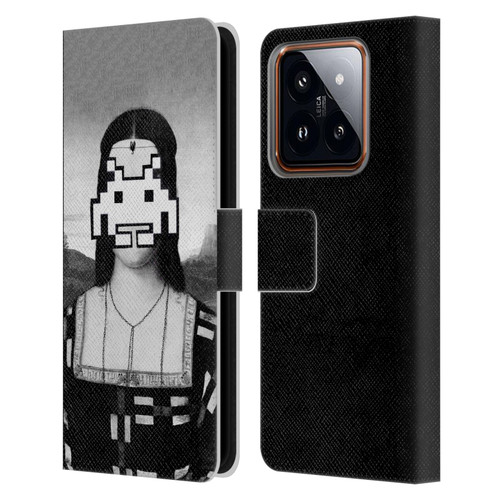 LouiJoverArt Black And White Renaissance Invaders Leather Book Wallet Case Cover For Xiaomi 14