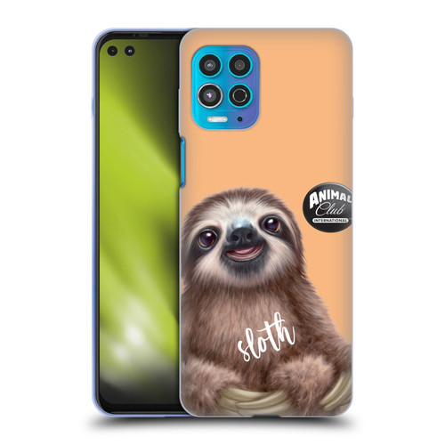 Animal Club International Faces Sloth Soft Gel Case for Motorola Moto G100