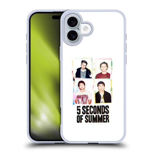 5 Seconds of Summer Posters Polaroid Soft Gel Case for Apple iPhone 16 Plus