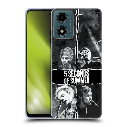 5 Seconds of Summer Posters Torn Papers 2 Soft Gel Case for Motorola Moto G04/G04s/G24 4G