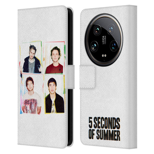 5 Seconds of Summer Posters Polaroid Leather Book Wallet Case Cover For Xiaomi 14 Ultra