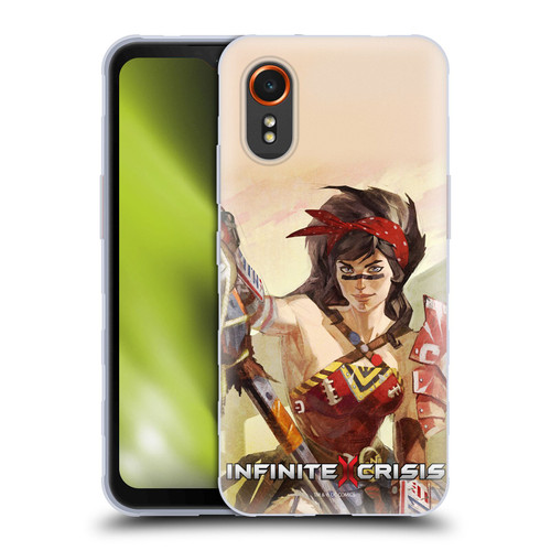 Infinite Crisis Characters Atomic Wonder Woman Soft Gel Case for Samsung Galaxy Xcover7 5G