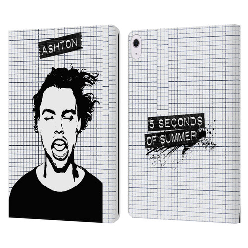 5 Seconds of Summer Solos Grained Ashton Leather Book Wallet Case Cover For Apple iPad Air 13 2024