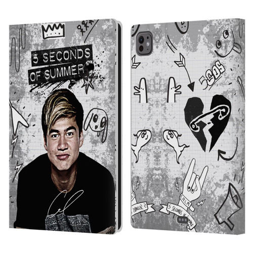 5 Seconds of Summer Solos Vandal Calum Leather Book Wallet Case Cover For Apple iPad Pro 11 M4 2024