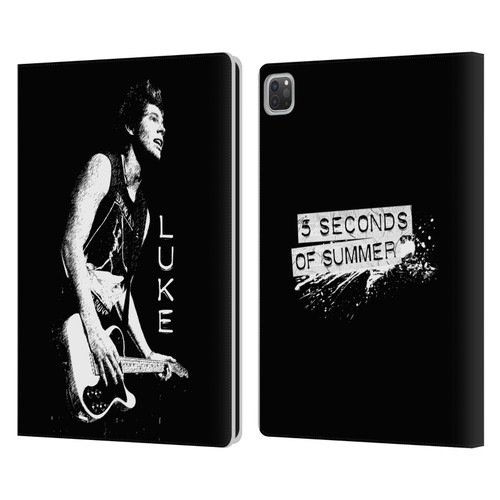 5 Seconds of Summer Solos BW Luke Leather Book Wallet Case Cover For Apple iPad Pro 13 M4 2024