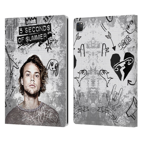 5 Seconds of Summer Solos Vandal Ashton Leather Book Wallet Case Cover For Apple iPad Pro 13 M4 2024