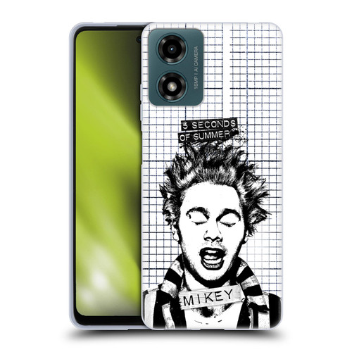 5 Seconds of Summer Solos Grained Mikey Soft Gel Case for Motorola Moto G04/G04s/G24 4G