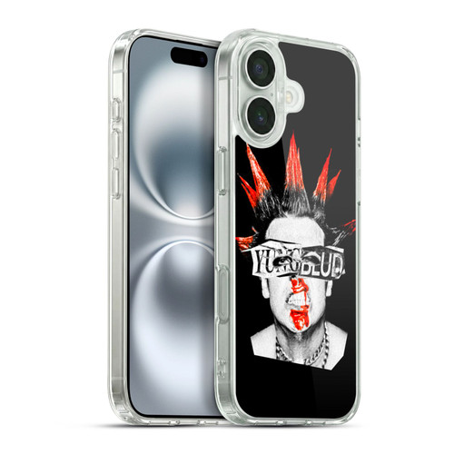 Yungblud Graphics Face Soft Gel Case for Apple iPhone 16 Plus