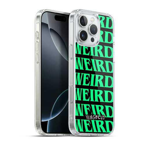 Yungblud Graphics Weird! Text Soft Gel Case for Apple iPhone 16 Pro Max