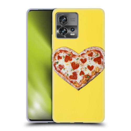 Pepino De Mar Foods Heart Pizza Soft Gel Case for Motorola Moto Edge 30 Fusion