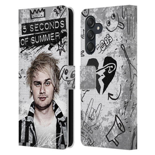 5 Seconds of Summer Solos Vandal Mikey Leather Book Wallet Case Cover For Samsung Galaxy M55 5G