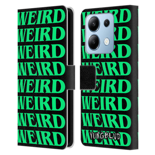 Yungblud Graphics Weird! Text Leather Book Wallet Case Cover For Xiaomi Redmi Note 13/13 Pro 5G