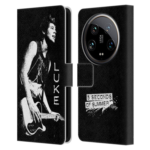 5 Seconds of Summer Solos BW Luke Leather Book Wallet Case Cover For Xiaomi 14 Ultra