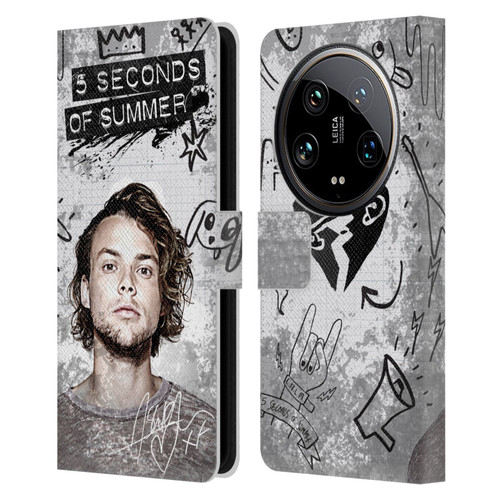 5 Seconds of Summer Solos Vandal Ashton Leather Book Wallet Case Cover For Xiaomi 14 Ultra