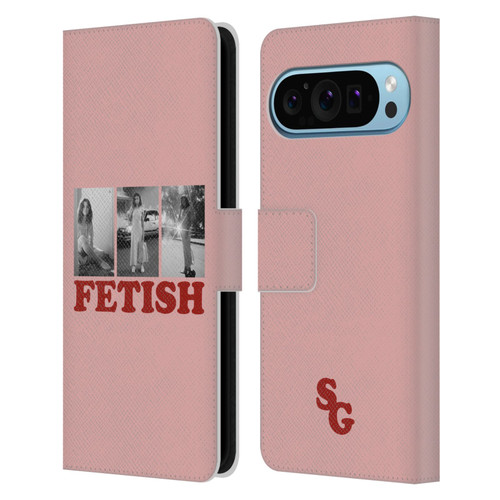 Selena Gomez Fetish Black & White Album Photos Leather Book Wallet Case Cover For Google Pixel 9 / Pixel 9 Pro