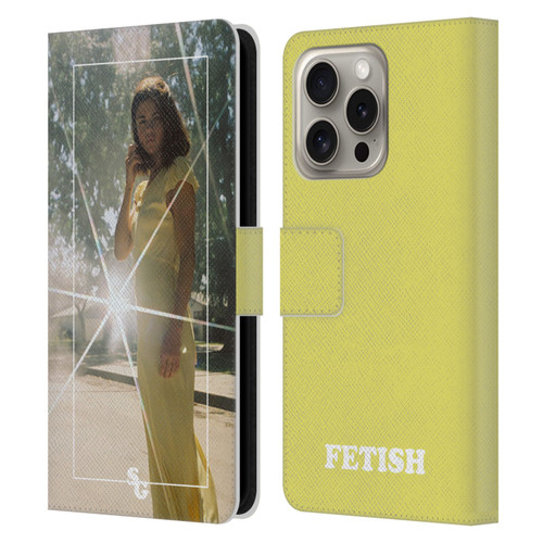 Selena Gomez Fetish Nightgown Yellow Leather Book Wallet Case Cover For Apple iPhone 16 Pro