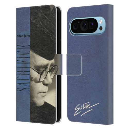 Elton John Artwork Sacrifice Single Leather Book Wallet Case Cover For Google Pixel 9 / Pixel 9 Pro