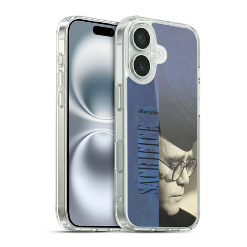 Elton John Artwork Sacrifice Single Soft Gel Case for Apple iPhone 16 & MagSafe