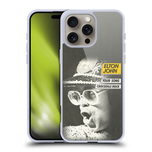 Elton John Artwork Your Song Single Soft Gel Case for Apple iPhone 16 Pro Max