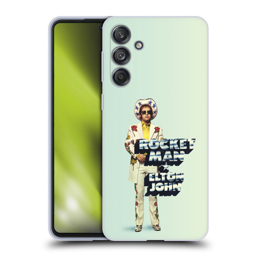 Elton John Artwork Rocket Man Single Soft Gel Case for Samsung Galaxy M55 5G
