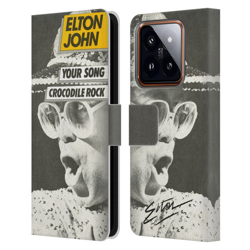 Elton John Artwork Your Song Single Leather Book Wallet Case Cover For Xiaomi 14