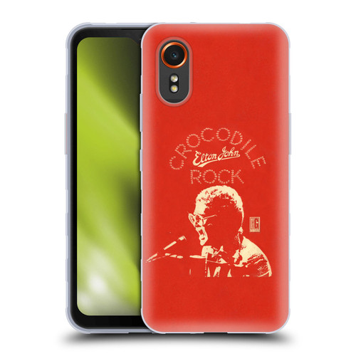 Elton John Artwork Crocodile Rock Single Soft Gel Case for Samsung Galaxy Xcover7 5G