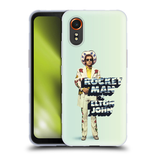 Elton John Artwork Rocket Man Single Soft Gel Case for Samsung Galaxy Xcover7 5G