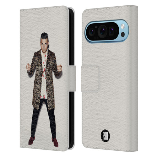 Robbie Williams Calendar Animal Print Coat Leather Book Wallet Case Cover For Google Pixel 9 / Pixel 9 Pro