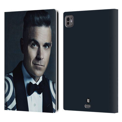 Robbie Williams Calendar Printed Tux Leather Book Wallet Case Cover For Apple iPad Pro 11 M4 2024