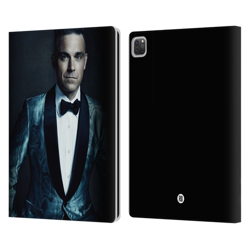Robbie Williams Calendar Dark Background Leather Book Wallet Case Cover For Apple iPad Pro 13 M4 2024