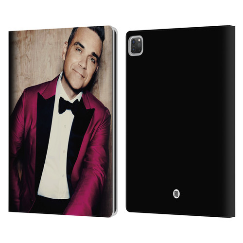 Robbie Williams Calendar Magenta Tux Leather Book Wallet Case Cover For Apple iPad Pro 13 M4 2024