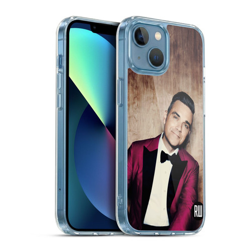 Robbie Williams Calendar Magenta Tux Soft Gel Case for Apple iPhone 13 Mini & MagSafe