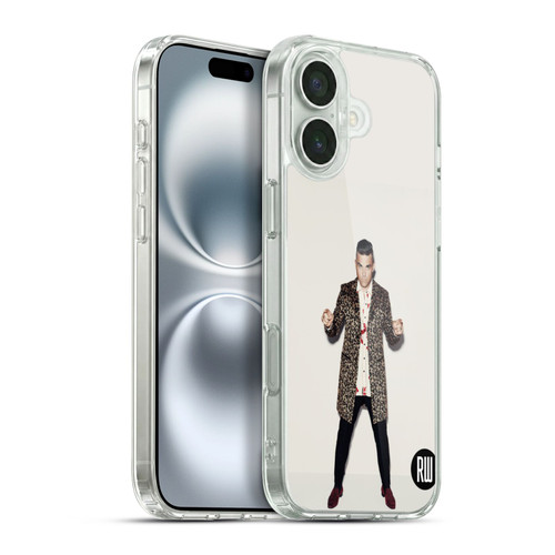 Robbie Williams Calendar Animal Print Coat Soft Gel Case for Apple iPhone 16 Plus & MagSafe