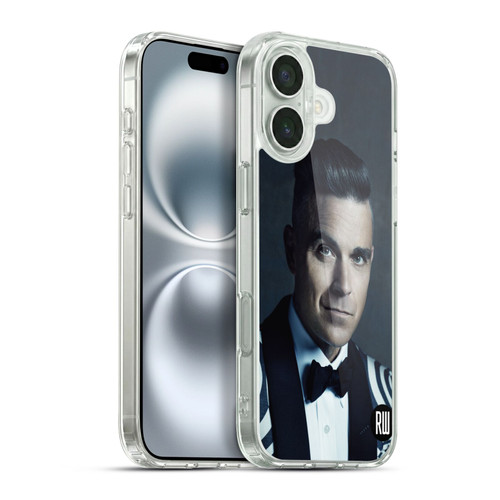 Robbie Williams Calendar Printed Tux Soft Gel Case for Apple iPhone 16 Plus & MagSafe